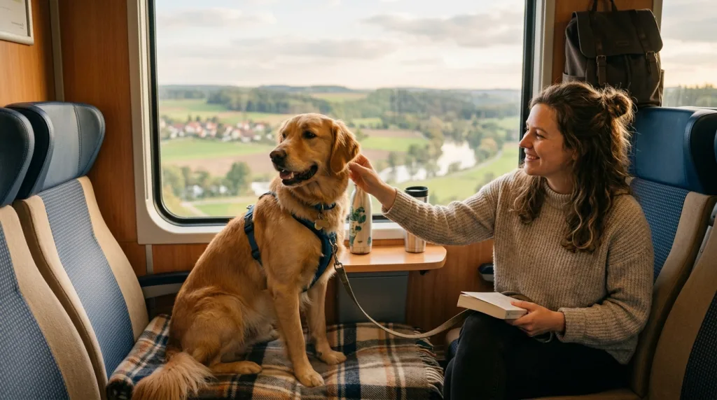 découvrez nos conseils pratiques pour voyager sereinement en train avec votre chien et profiter d'un trajet confortable et sans stress.